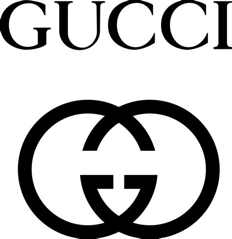 gucci logo black and white.